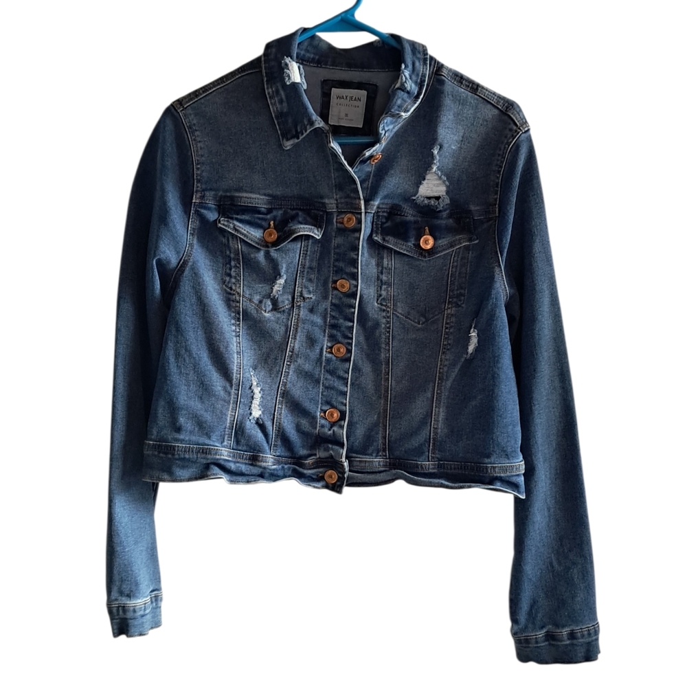 Wax Jean Collection Distressed Denim Jacket